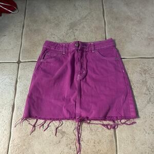 Top shop denim skirt